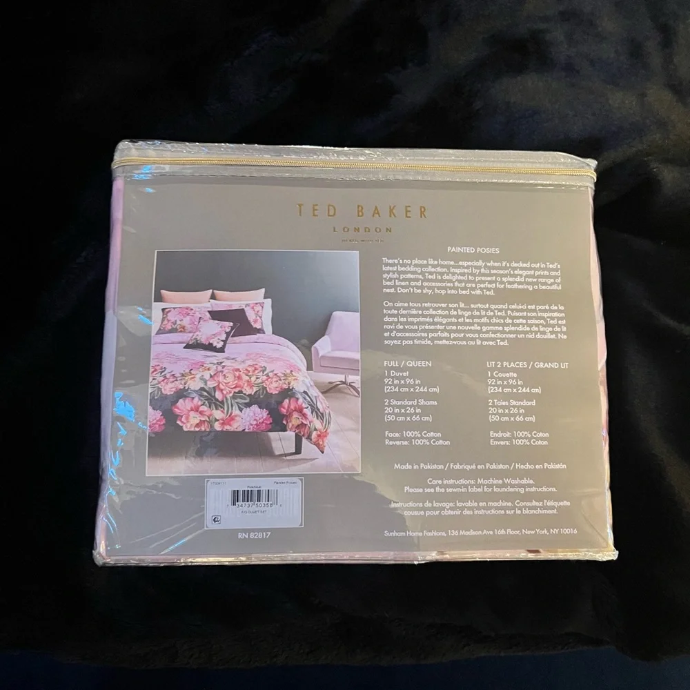Ted Baker Pink and Green Duvet Cover Set